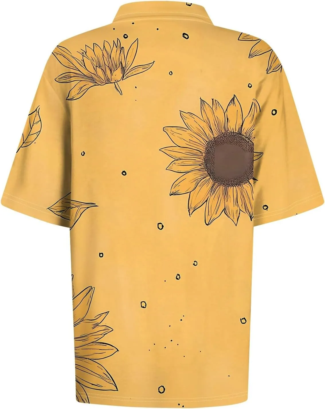 COTECRAM Womens Short Sleeve Polo T Shirts Fashion Button Lapel Collared Graphic Summer Tops Loose Business Casual Blouses