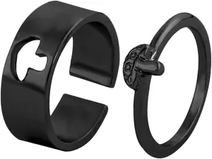 Couples Bands Matching Promise Rings for Couples Fashion Wedding Band Set for Love Celebration