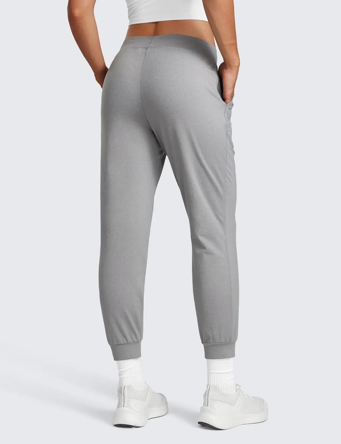 CRZ YOGA Cloud Jersey Joggers Sweatpants Women 25" Capri Casual Lounge Pajama Workout Sweat Pants with Pockets