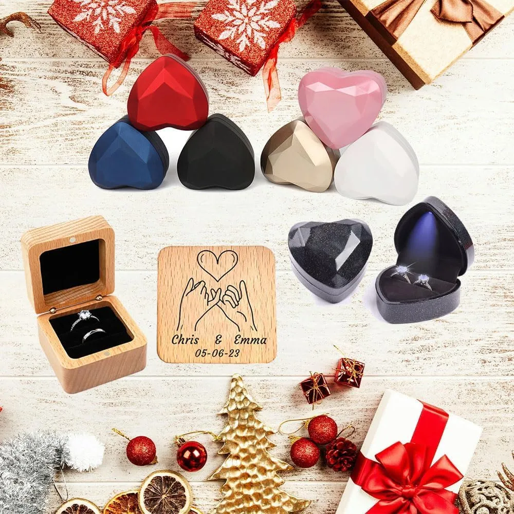 Custom Engraved Couple Rings Set Promise Rings for Him and Her Red and Black Matching Wedding Rings for Couples Engagement Rings Sets Tungsten Engraved Ring Red Ruby Rings for Women,with Box