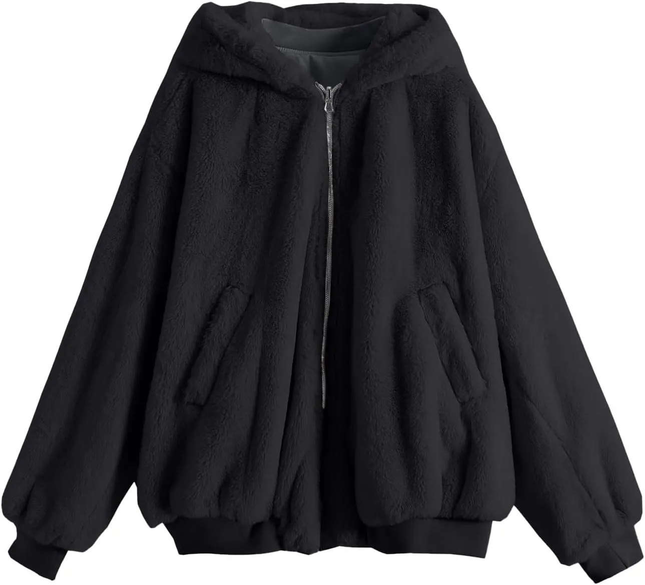 Dademeo Women Hooded Long Down Coat Winter Fashion Long Sleeve Zipper Pocket Overcoat Long 2023 Trendy Warm Cotton Jacket