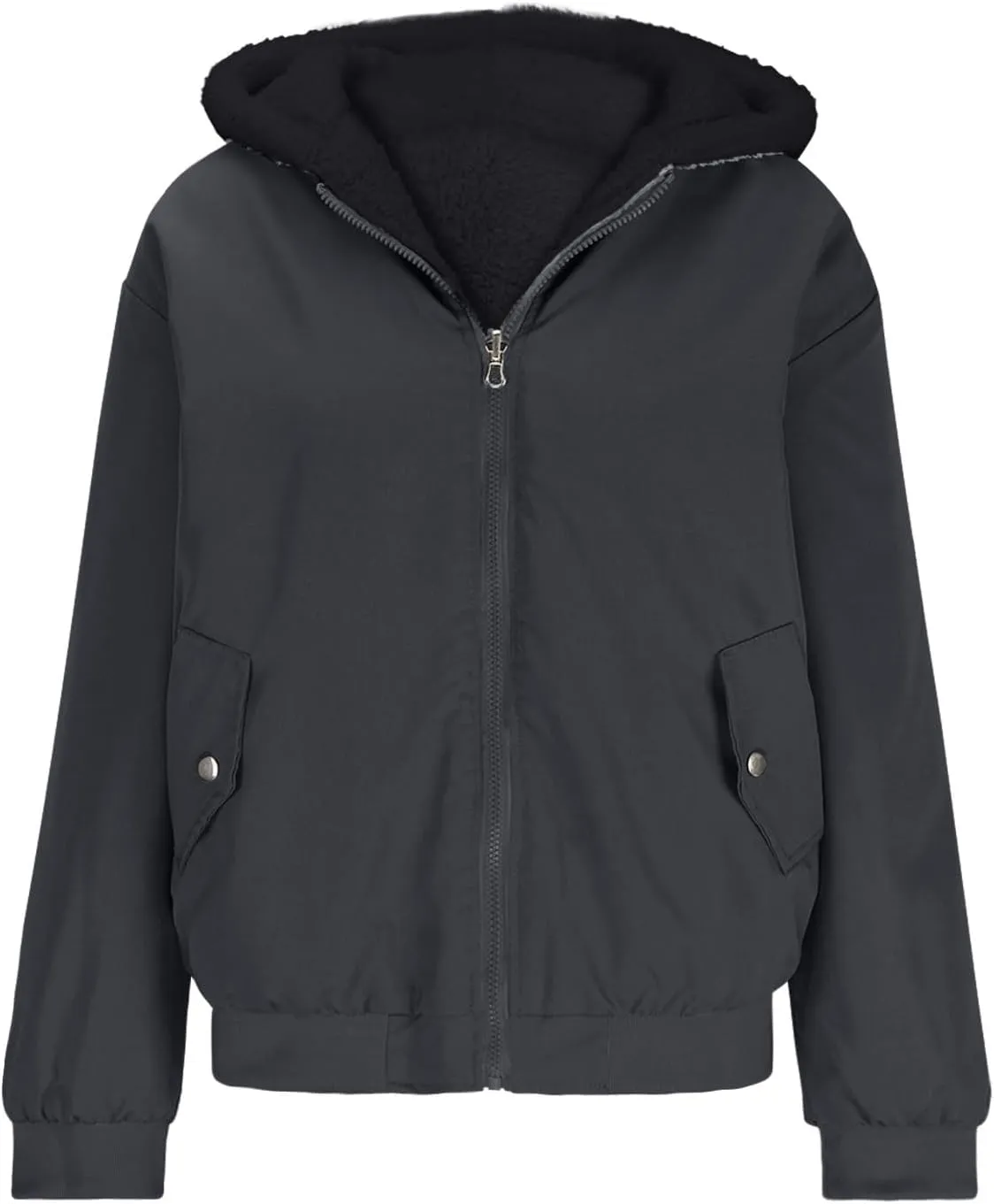 Dademeo Women Hooded Long Down Coat Winter Fashion Long Sleeve Zipper Pocket Overcoat Long 2023 Trendy Warm Cotton Jacket