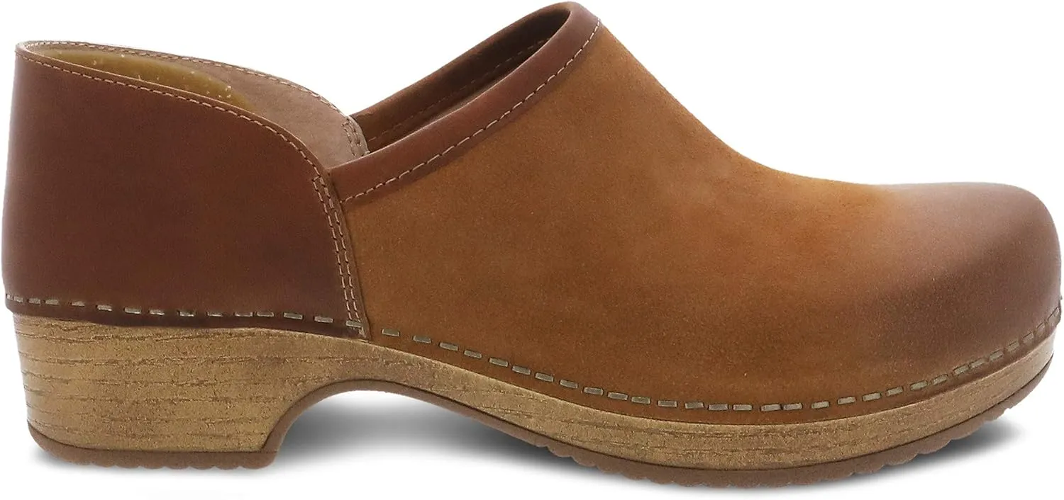 Dansko Brenna Slip On Clogs for Women  Memory Foam and Arch Support for All -Day Comfort and Support  Lightweight EVA Oustole for Long-Lasting Wear