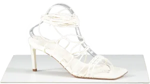 Dear Frances Cream Strappy Heels UK 6 EU 39 