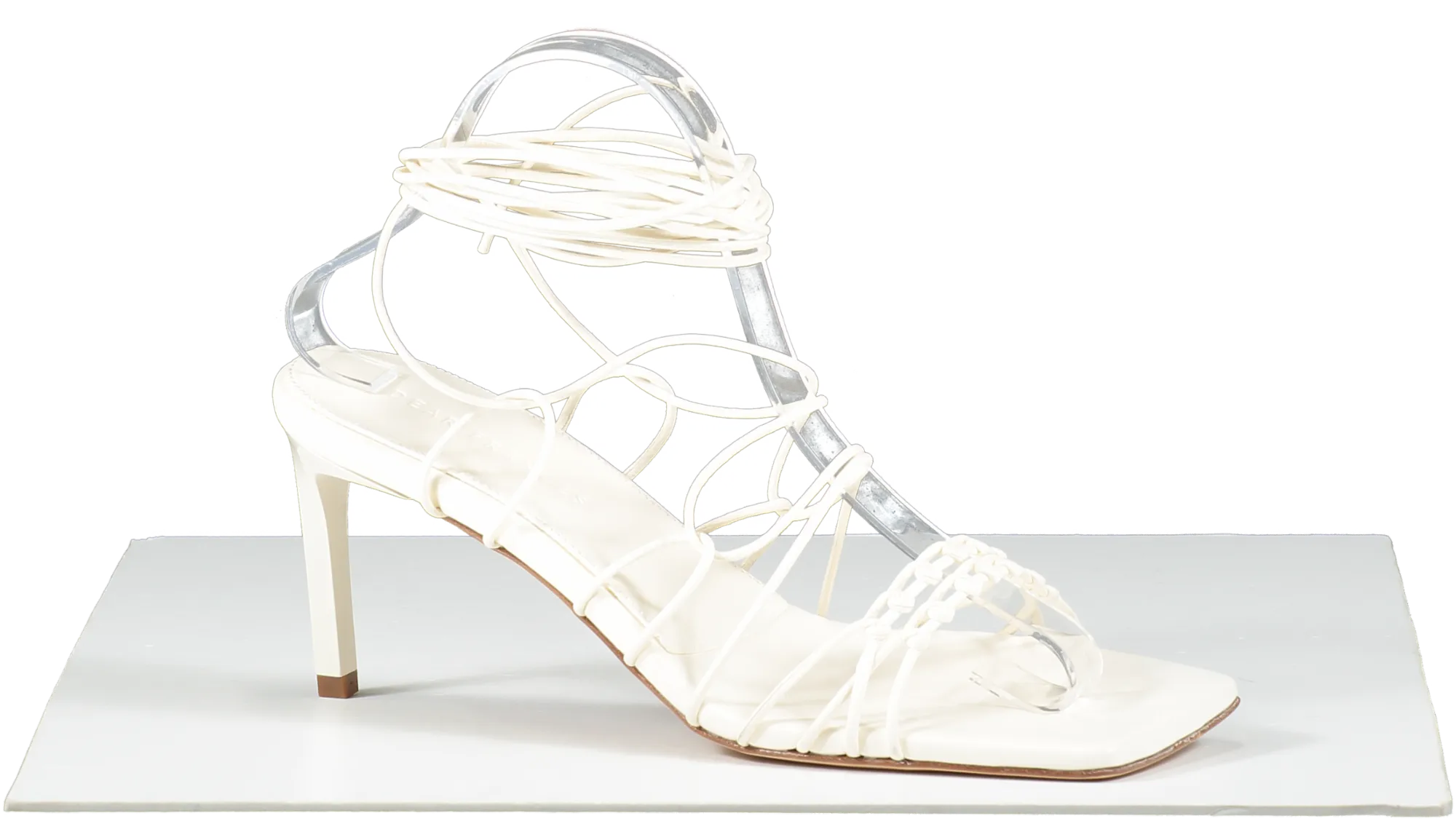 Dear Frances Cream Strappy Heels UK 6 EU 39 
