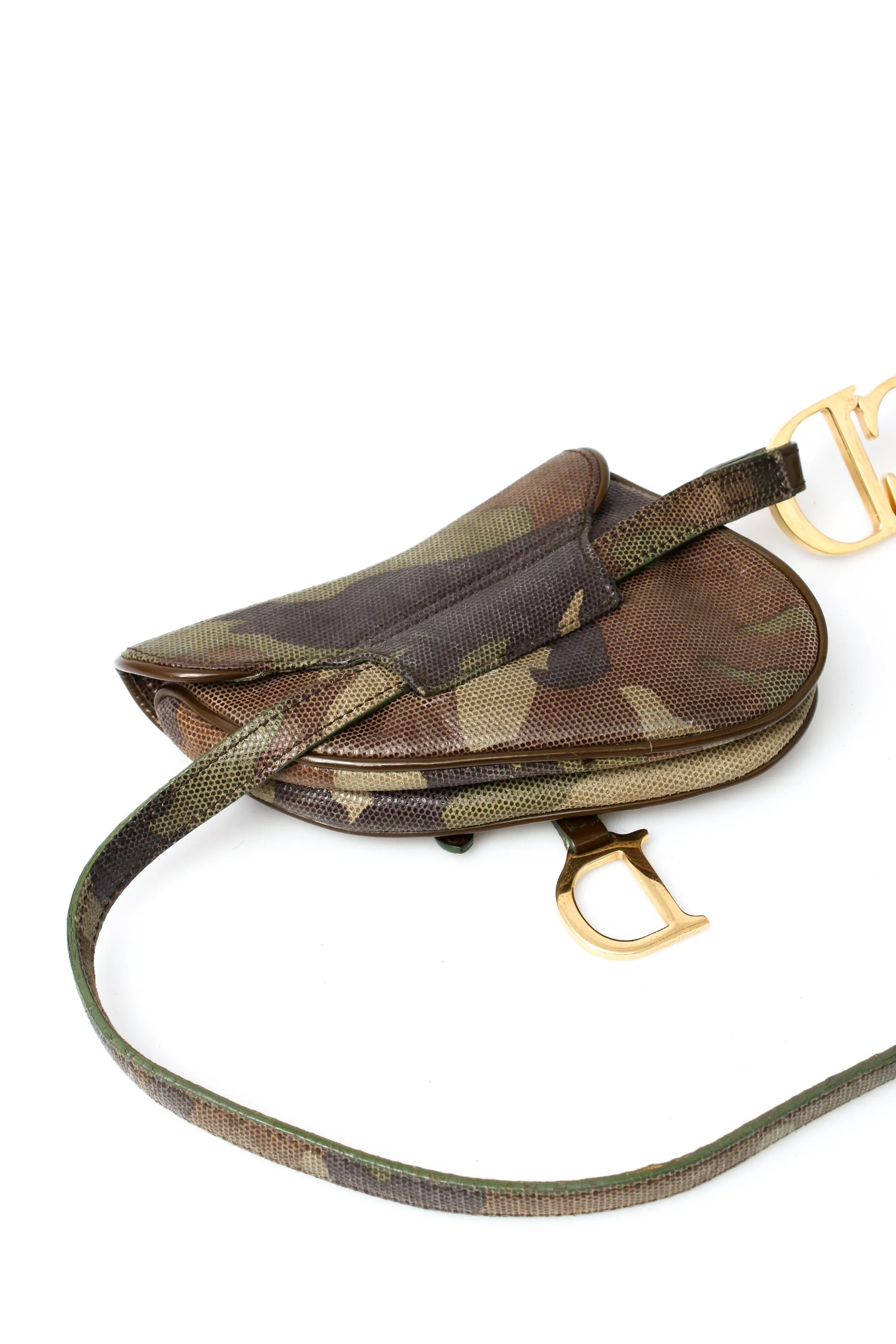 Dior Camo Mini Saddle Belt Bag
