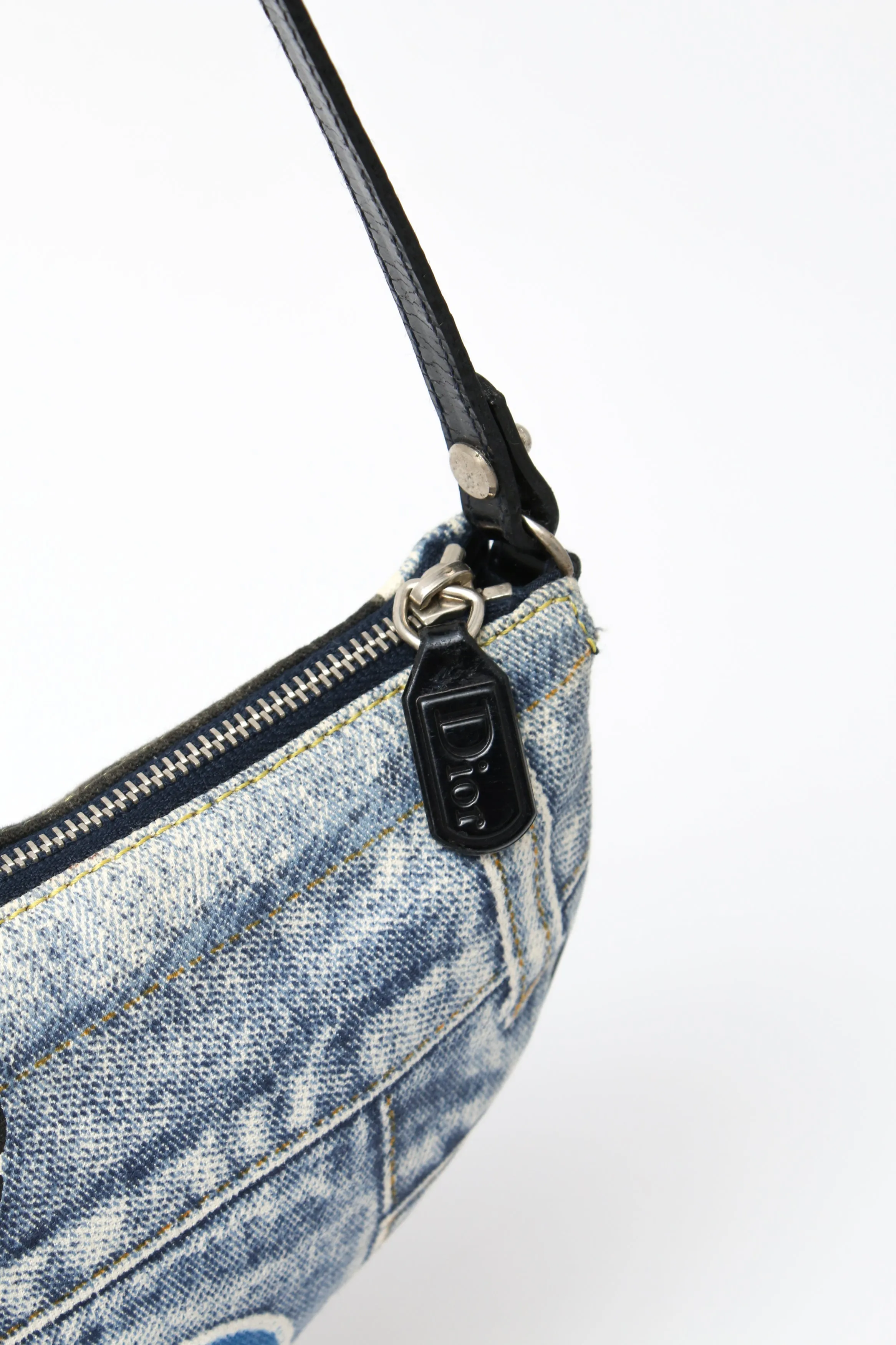 Dior Denim Speedway Mini Saddle Bag