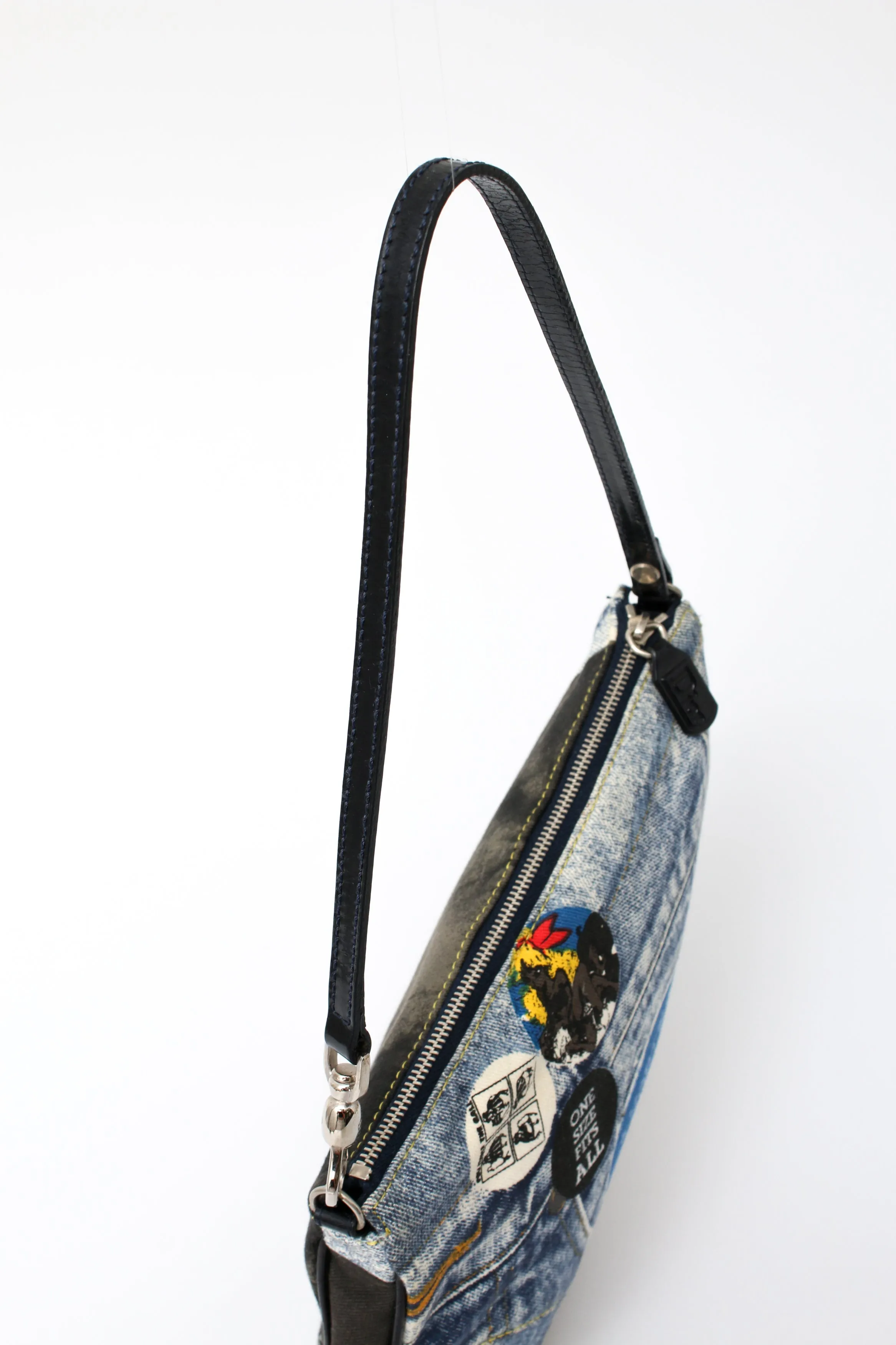 Dior Denim Speedway Mini Saddle Bag