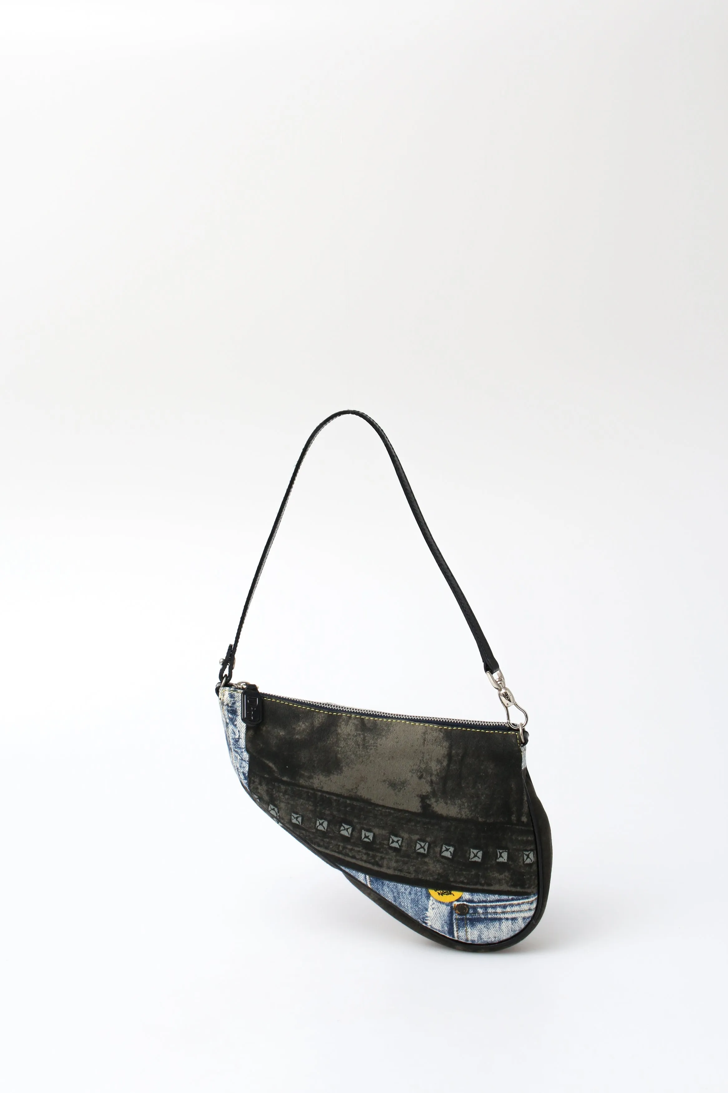 Dior Denim Speedway Mini Saddle Bag