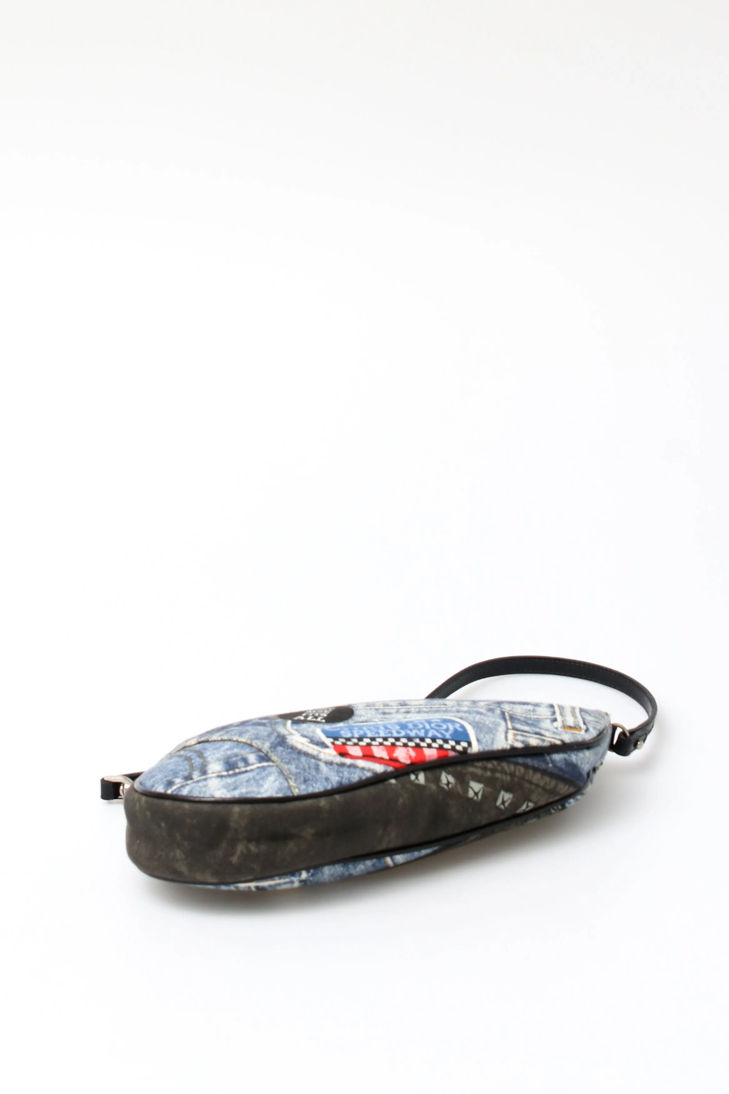 Dior Denim Speedway Mini Saddle Bag