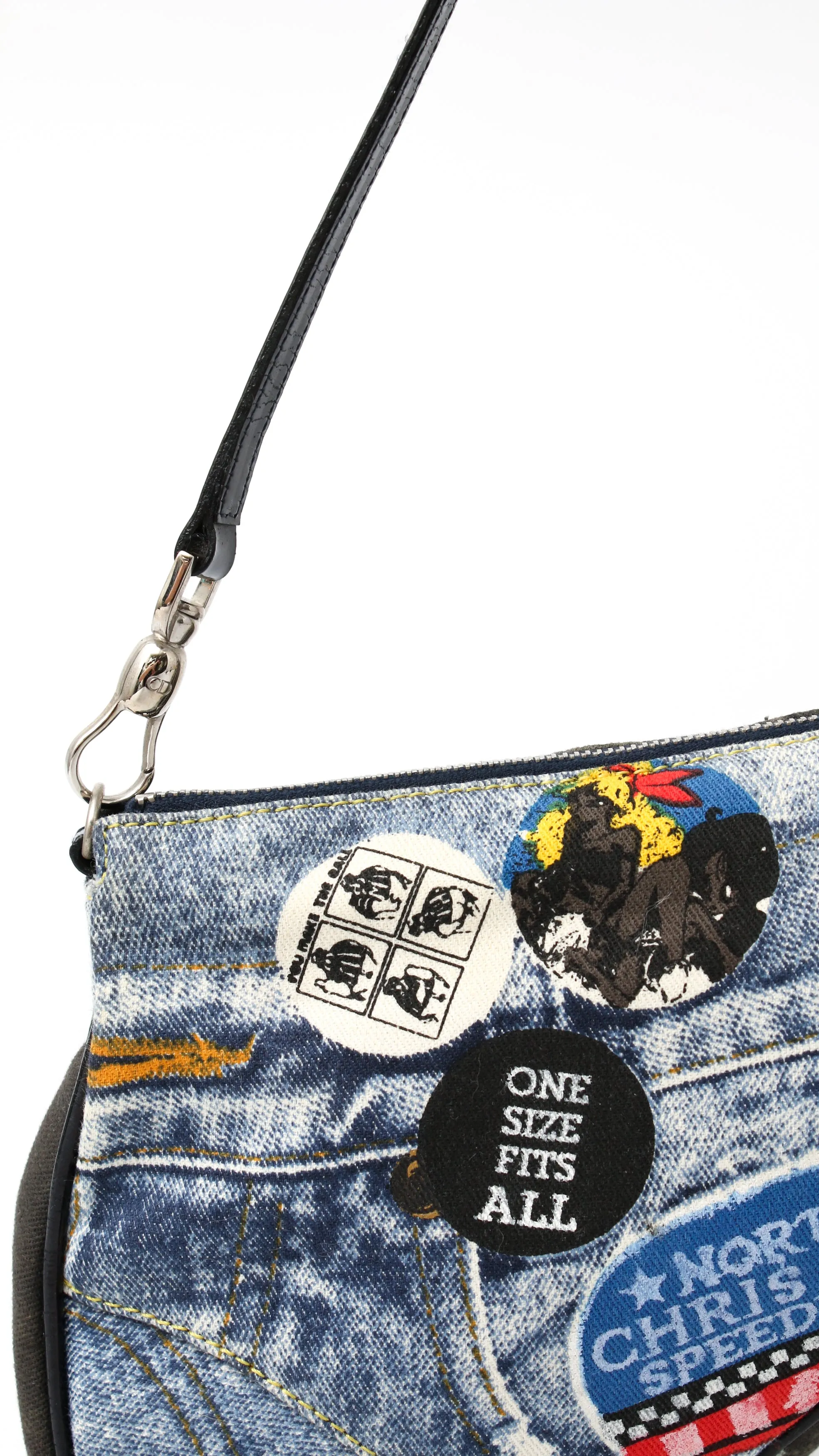 Dior Denim Speedway Mini Saddle Bag