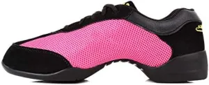 DKZSYIM Women's Split Sole Dance Sneaker/Modern Jazz Ballroom Performance Dance-Sneakers Sports Shoes,Model CMJ-FJW
