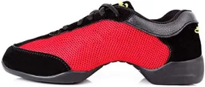 DKZSYIM Women's Split Sole Dance Sneaker/Modern Jazz Ballroom Performance Dance-Sneakers Sports Shoes,Model CMJ-FJW
