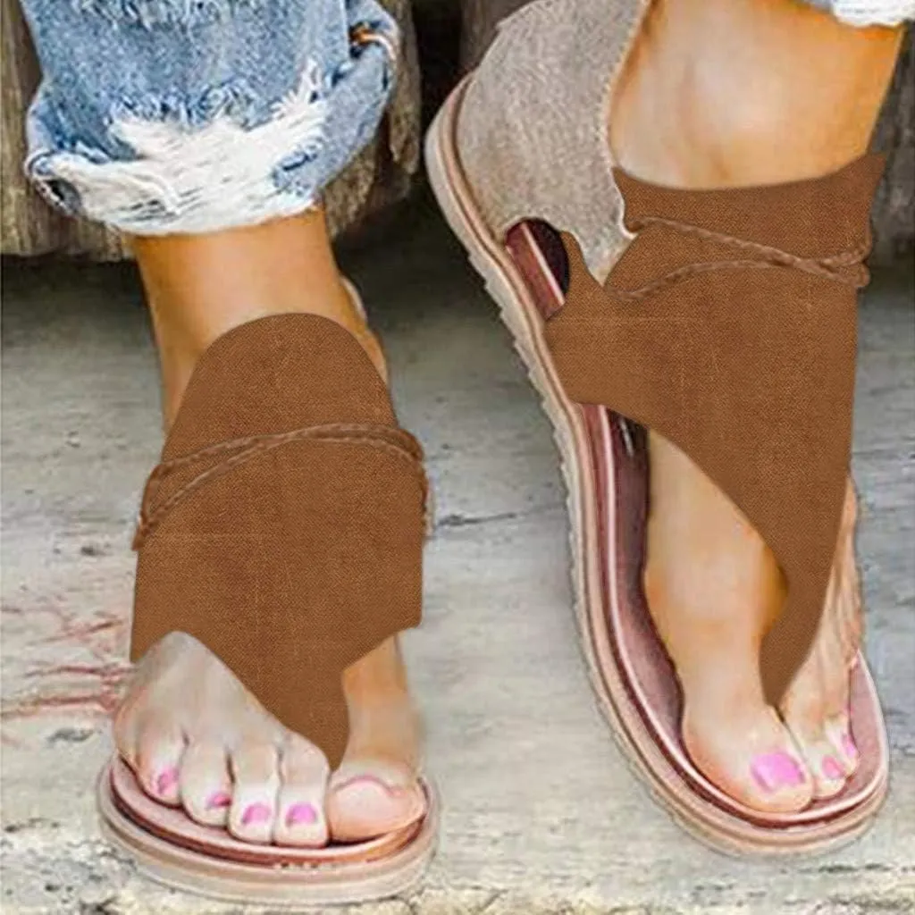 Eduavar Sandals for Women Dressy Summer, Comfortable Walking Sandals for Women Open Toe Flip Flops Zip Up Suede Sandals