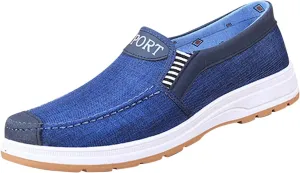 Fashion All Season Men Casual Shoes Flat Round Toe Non Slip Cloth Upper Comfortable Mens Casual Shoes