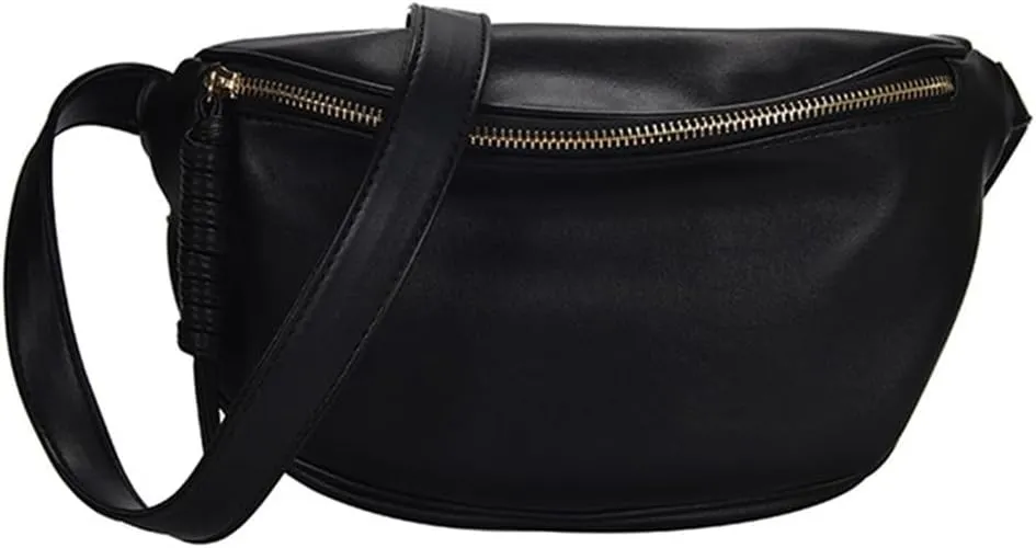 FMURY PU Leather Ladies Belt Bag Waist Pack Women Waist Bag Fanny Pack Capacity Crossbody Chest Bags