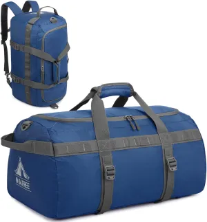 G4Free Gym Bag for Women Men 45L Duffle Backpack with Shoe Compartment Water Resistant Travel Weekender Bag
