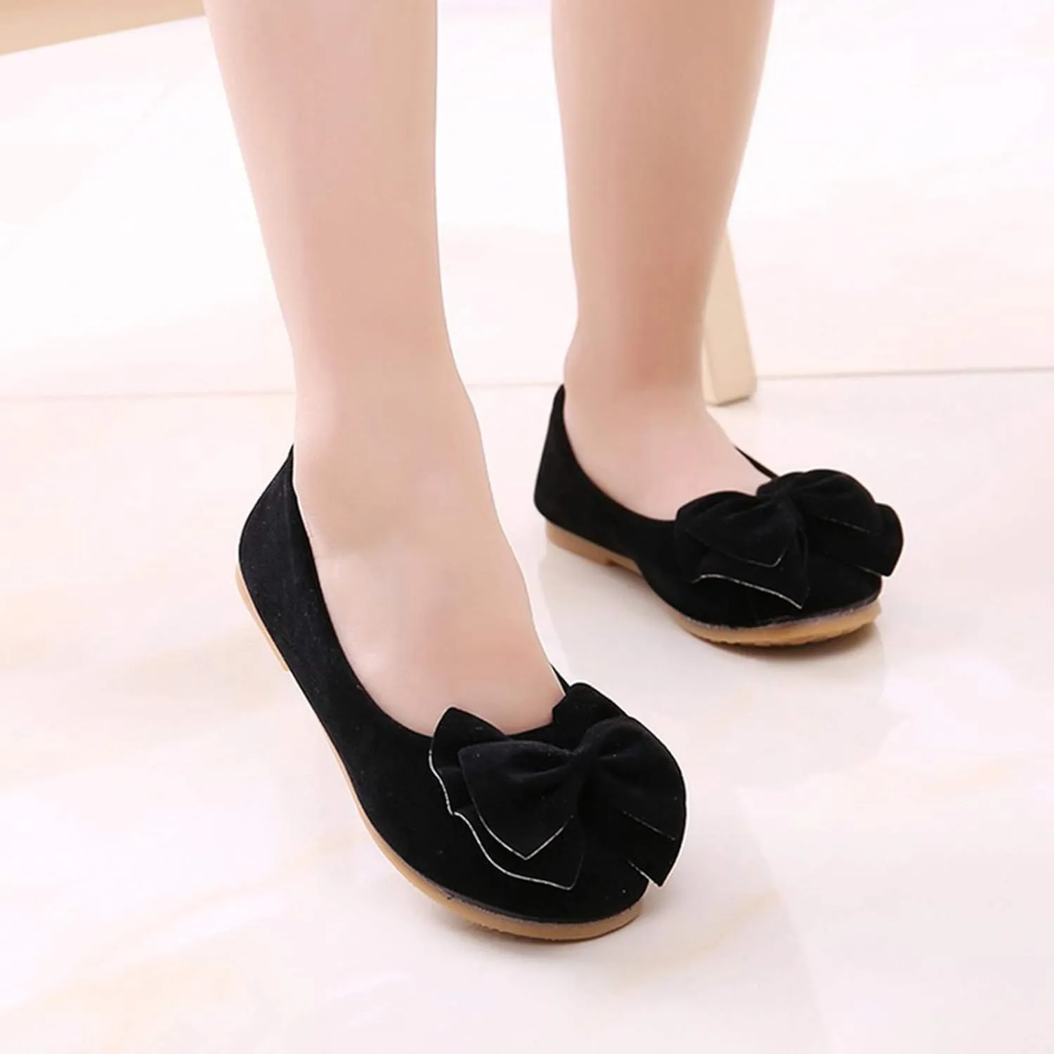 Girls Dress Shoes Toddler Cute Mary Jane Shoes Ballet Flats Flower Girl Shoes for Weeding Casual Walking Shoes