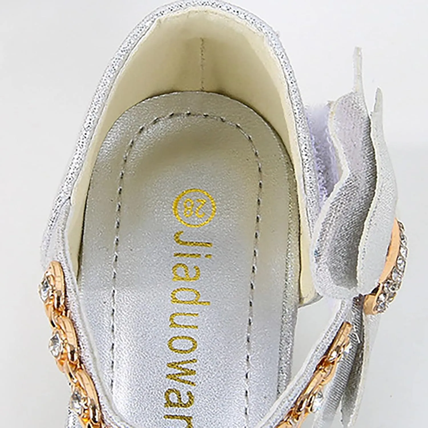 Girls Mary Jane Dress Shoes Rhinestones Bows Low Heels Flower Girl Wedding Pump Shoes Toddler Sandals Kids