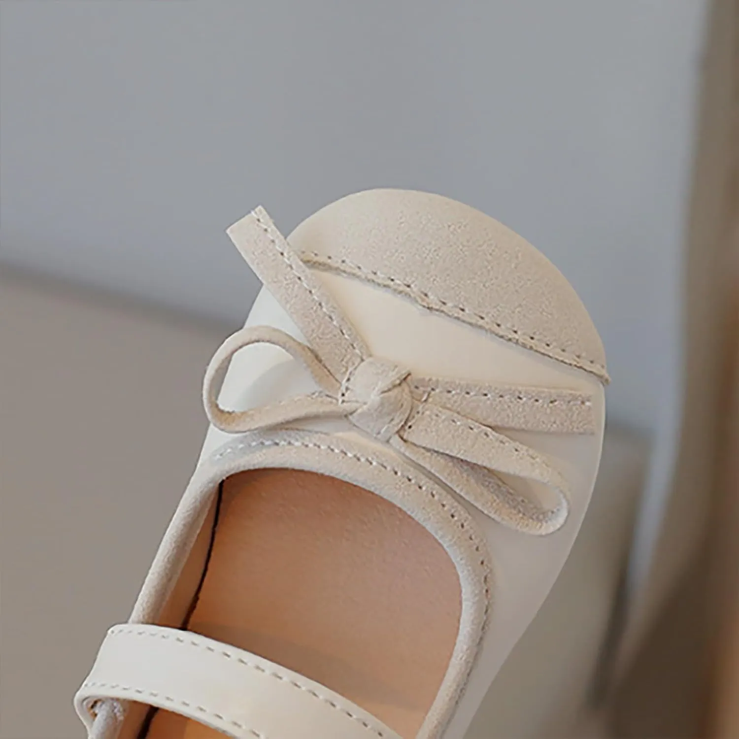 Glittery Mary Jane Flat for Toddler Girls Little-Kids Princess Wedding Ballet Dress Shoes Soft Strap Ballerina