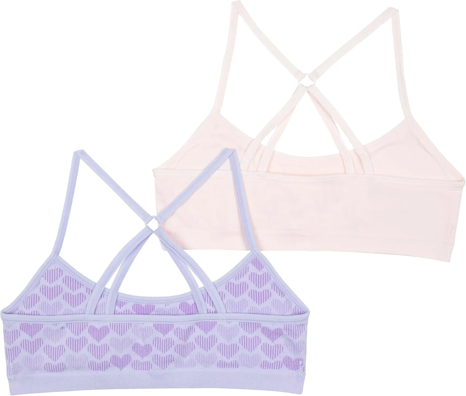 Hanes Girls' ComfortFlex Fit Seamless Racerback Bra 2-Pack