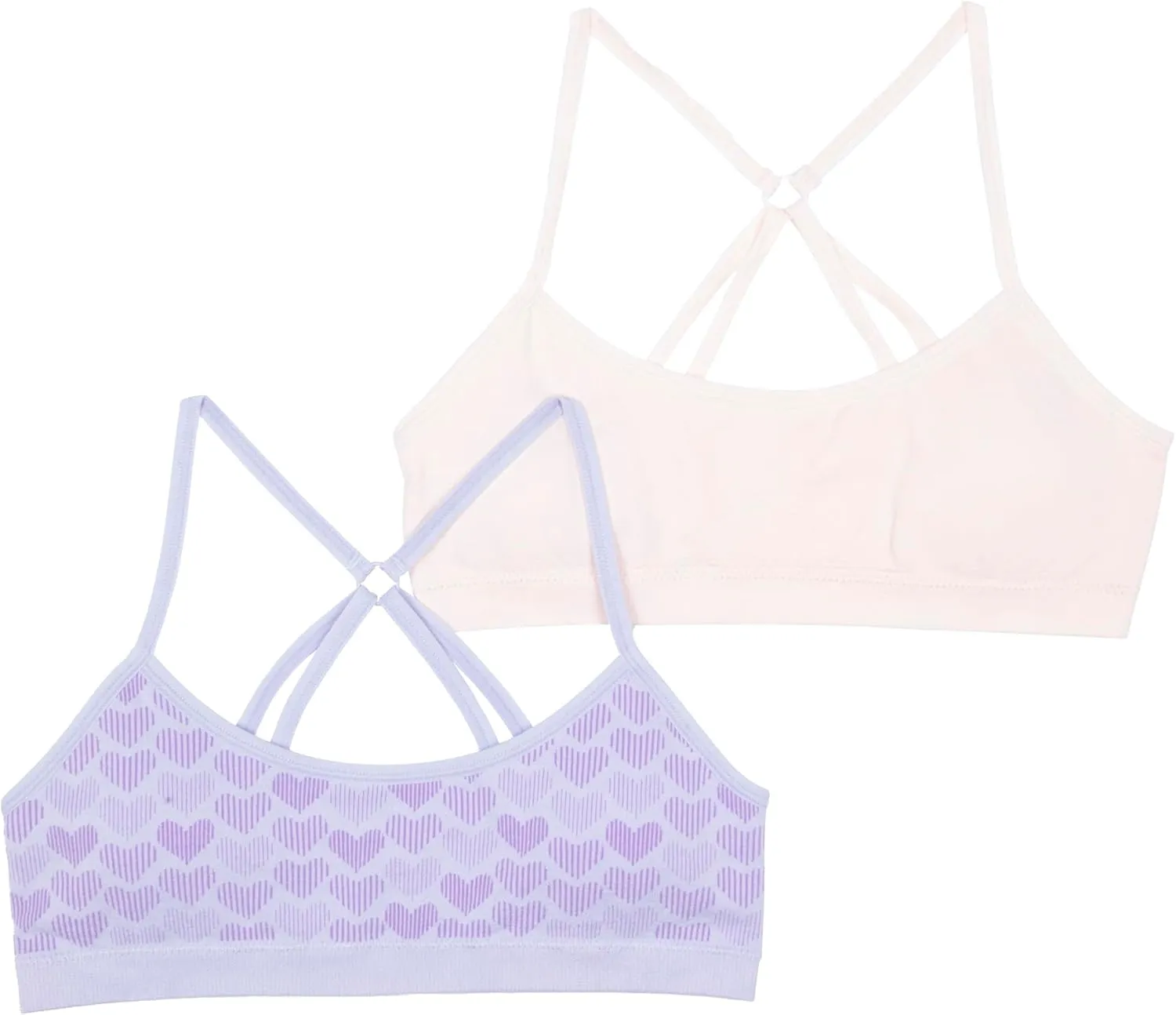 Hanes Girls' ComfortFlex Fit Seamless Racerback Bra 2-Pack