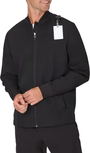 Hanes mens Scrubs Healthcare Jacket, Zip-up Scrub Jacket for Men, Moisture-wicking & Odor Control