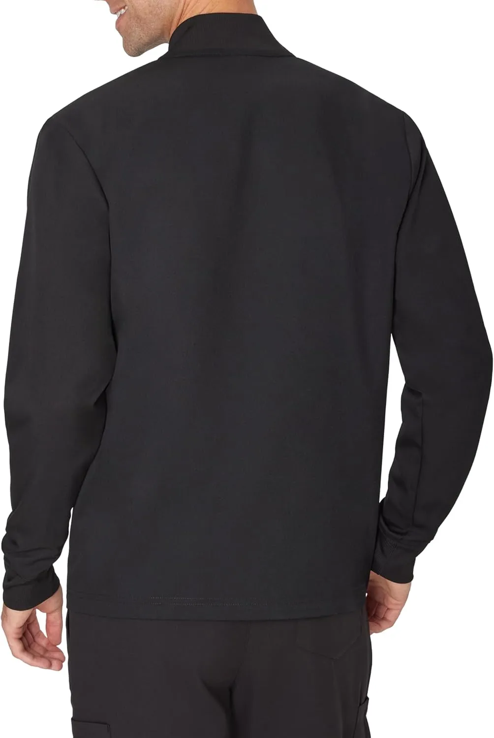 Hanes mens Scrubs Healthcare Jacket, Zip-up Scrub Jacket for Men, Moisture-wicking & Odor Control