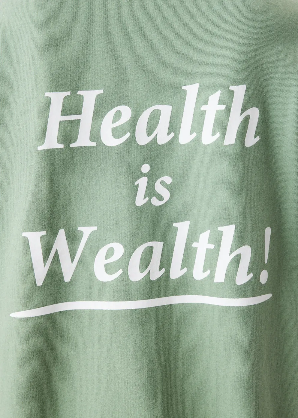 Health Is Wealth Crewneck Sweatshirt