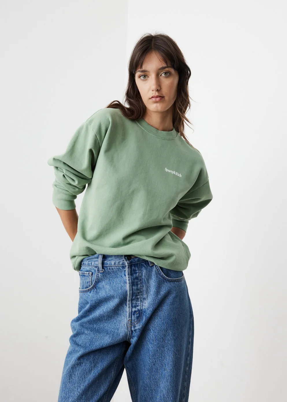 Health Is Wealth Crewneck Sweatshirt