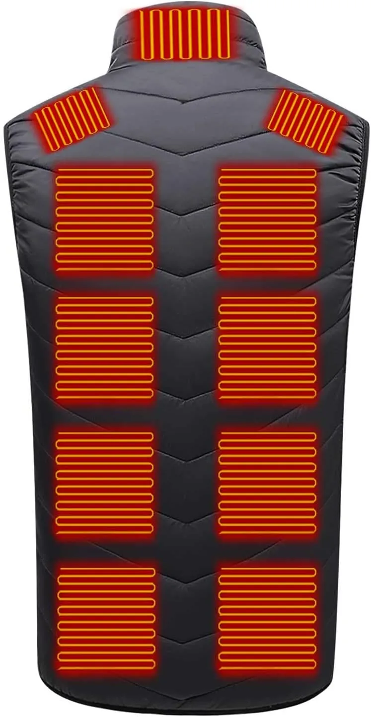 Heated Vest for Men Thermal Jacket Rechargeable Heated Jacket Sleeveless Down Jackets for Women Warm Outdoor Clothing