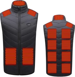 Heated Vest for Men Thermal Jacket Rechargeable Heated Jacket Sleeveless Down Jackets for Women Warm Outdoor Clothing