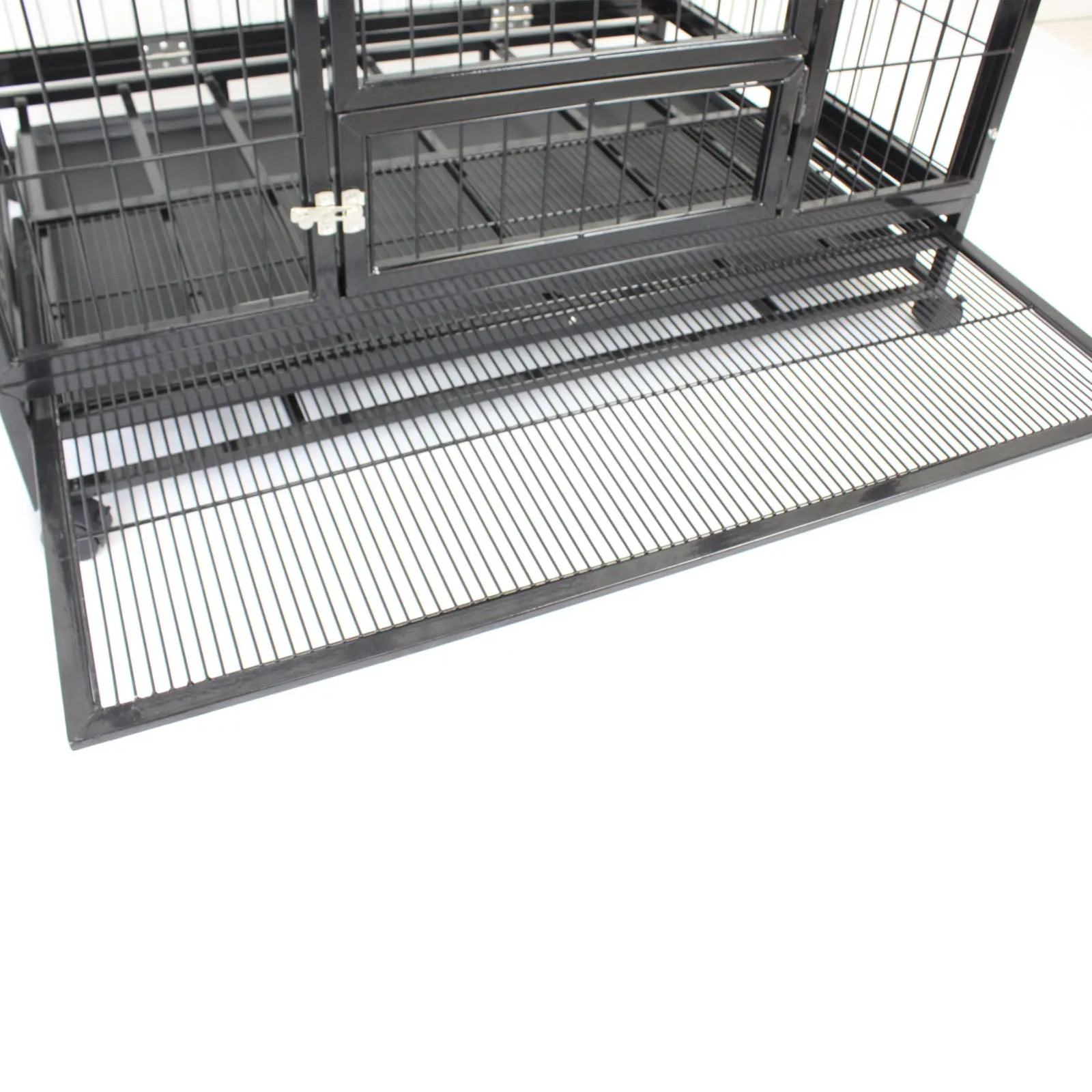 HeavyDuty Metal Pet Crate   Waterproof Polyester Cover – Dog Cat House