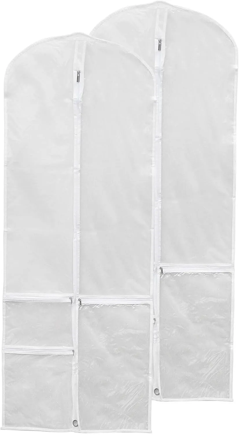 Home and Garden Parts Garment Bags for Dance Costumes 2pcs 50x24 Inch Hanging Garment Bag Clear #CN/251024/16554
