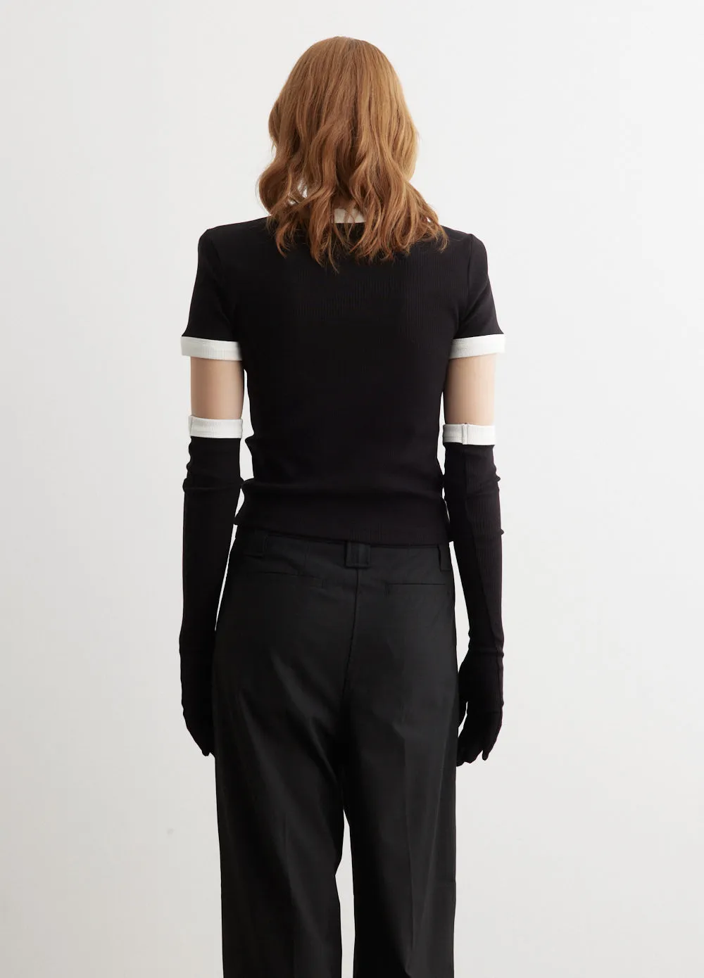 Icons Crop Tight T-Shirt