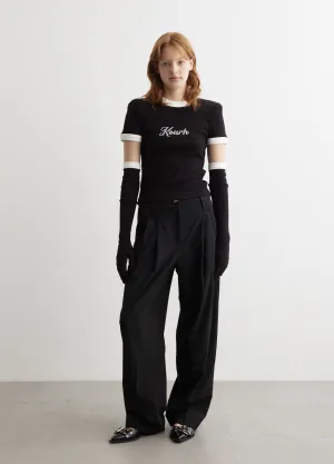 Icons Crop Tight T-Shirt