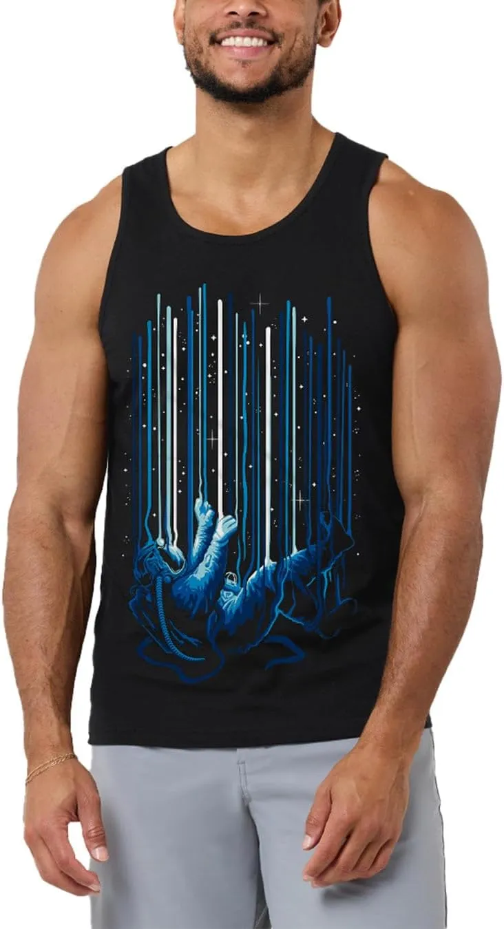 INTO THE AM Premium Graphic Tank Tops for Men - Summer Beach Men's Tanks S - 2XL