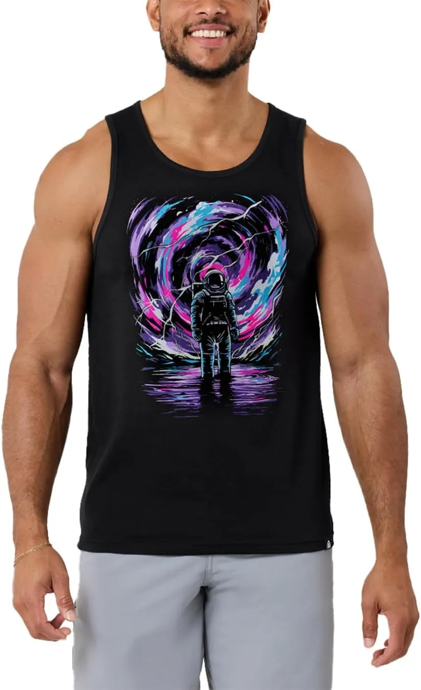 INTO THE AM Premium Graphic Tank Tops for Men - Summer Beach Men's Tanks S - 2XL