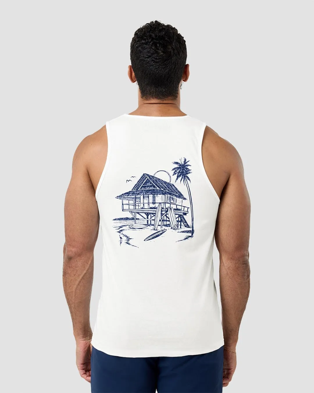INTO THE AM Premium Graphic Tank Tops for Men - Summer Beach Men's Tanks S - 2XL