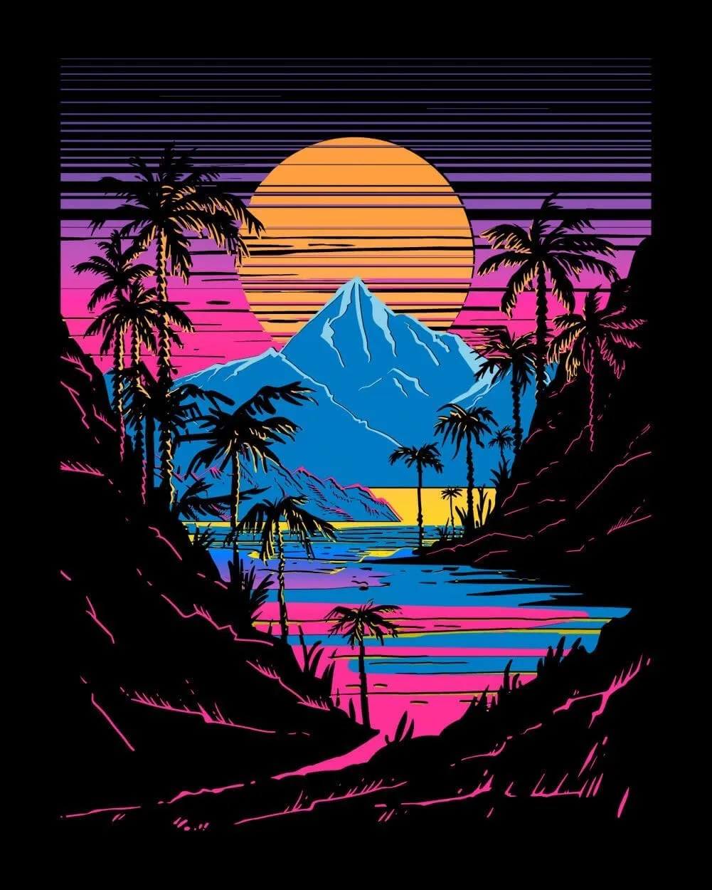 INTO THE AM Premium Graphic Tank Tops for Men - Summer Beach Men's Tanks S - 2XL