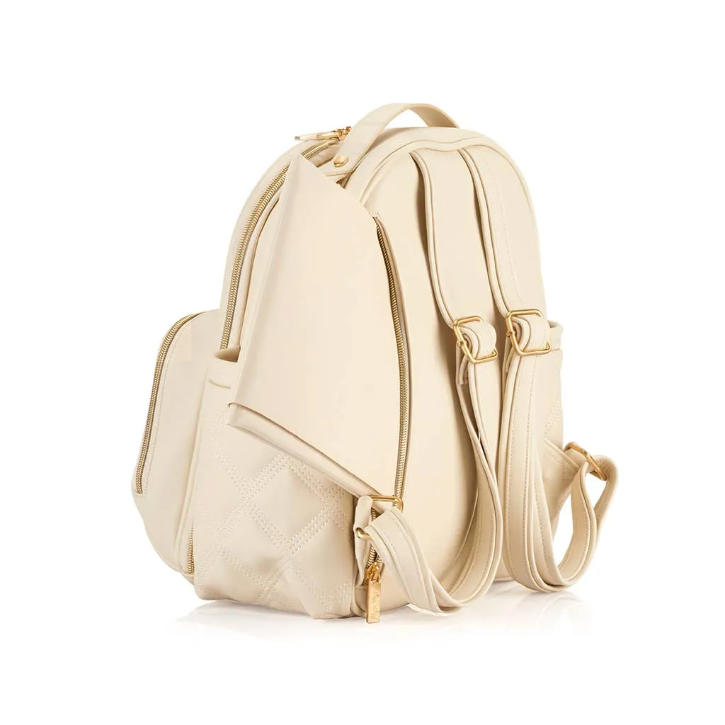 Itzy Ritzy -  Itzy Mini Plus Diaper Bag Backpack Milk & Honey