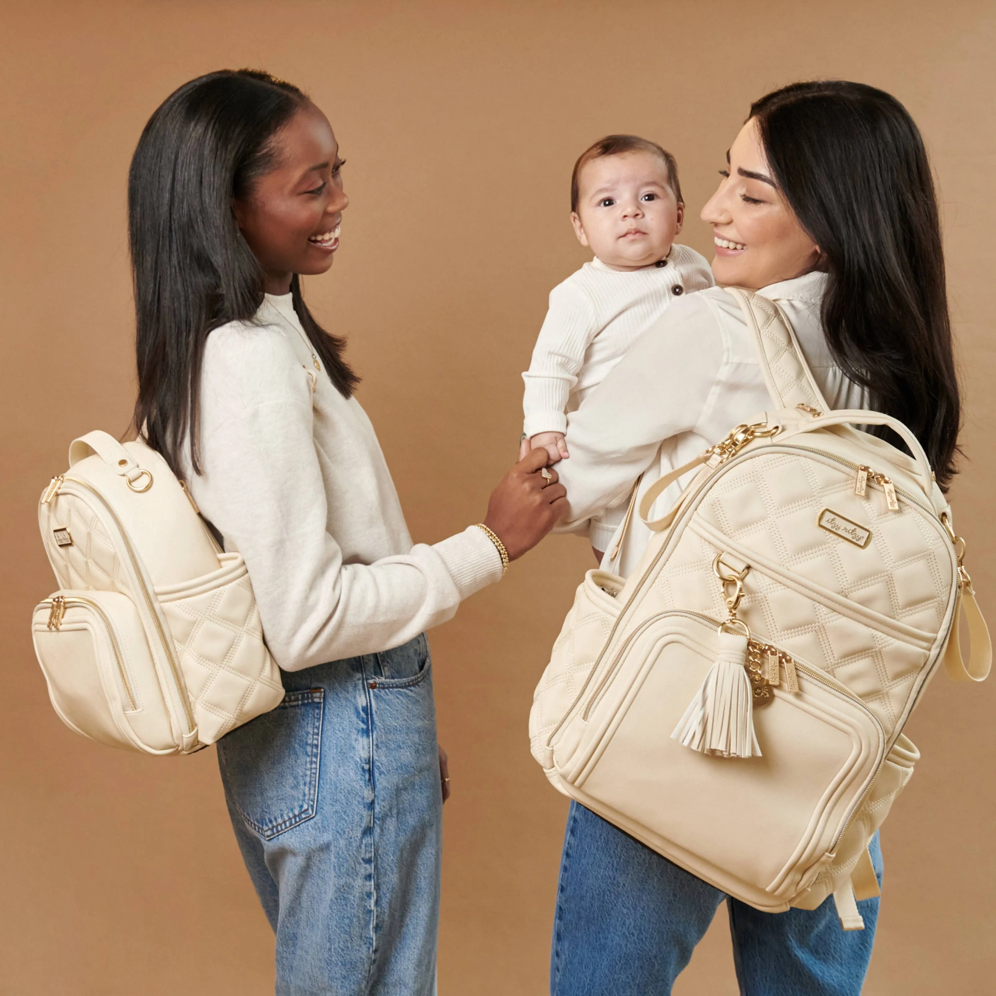 Itzy Ritzy -  Itzy Mini Plus Diaper Bag Backpack Milk & Honey