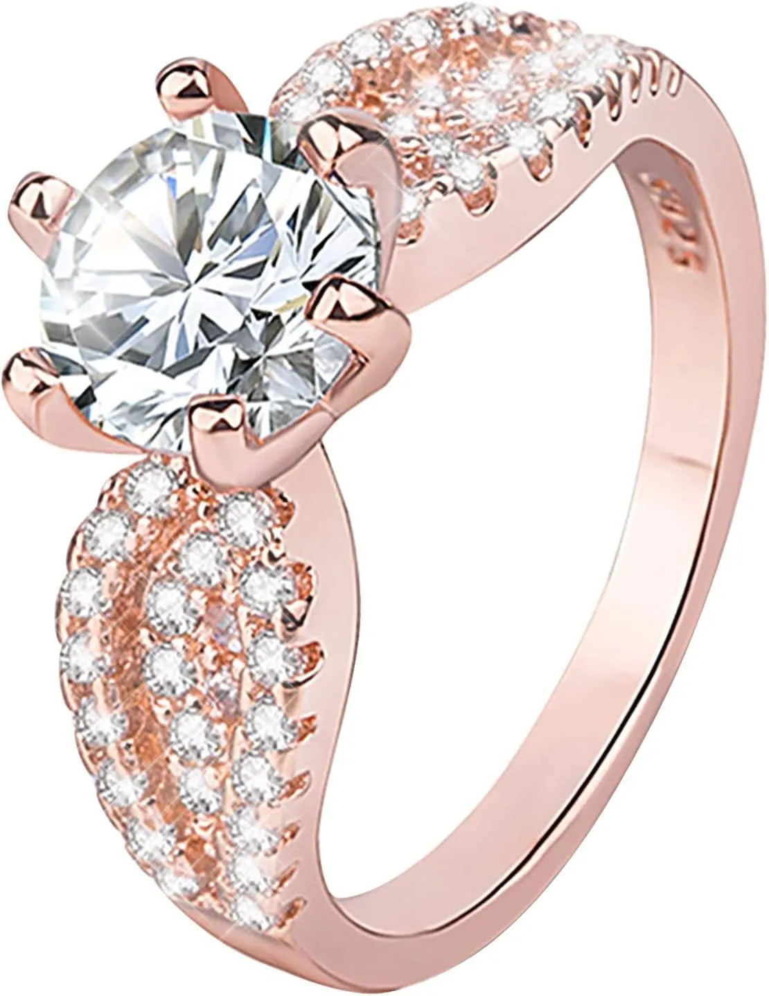 Jewelry Ring for Women 925 Sterling Silver Engagement Wedding Ring Knuckle Promise Wedding Rings Valentine's Day Gifts (d)