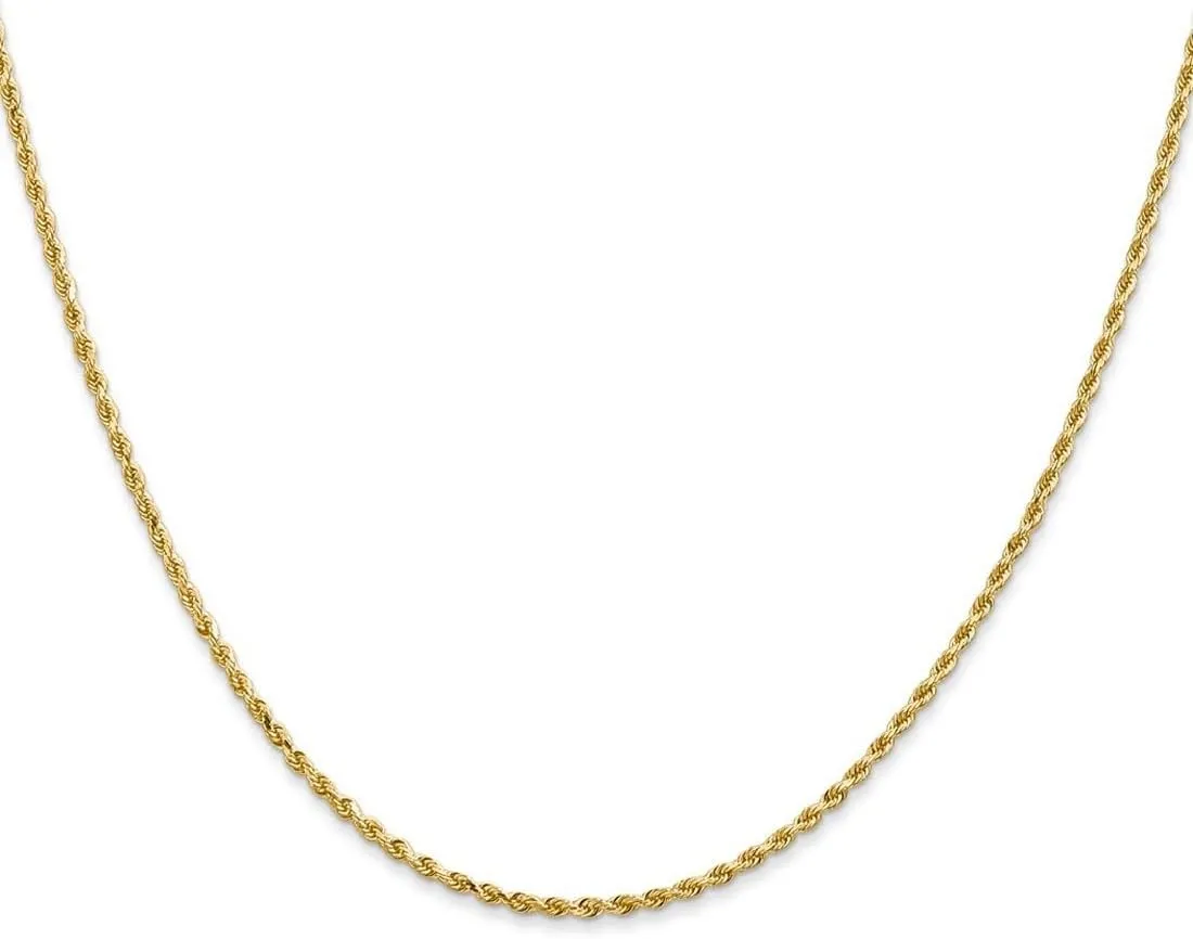 JewelryWeb 14k Yellow Gold Lobster Claw Closure Valu plus 1.5mm Sparkle Cut Chain Ankle Bracelet Anklet for Women and Men