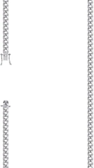 JewelryWeb 925 Sterling Silver Hollow Comfort Curb Chain Rhodium 4.1mm Anklet-Anklet for Women and Men