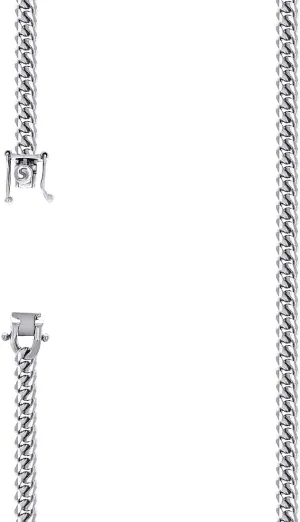 JewelryWeb 925 Sterling Silver Solid Comfort Curb Chain Rhodium 4.9mm Anklet-Anklet for Women and Men