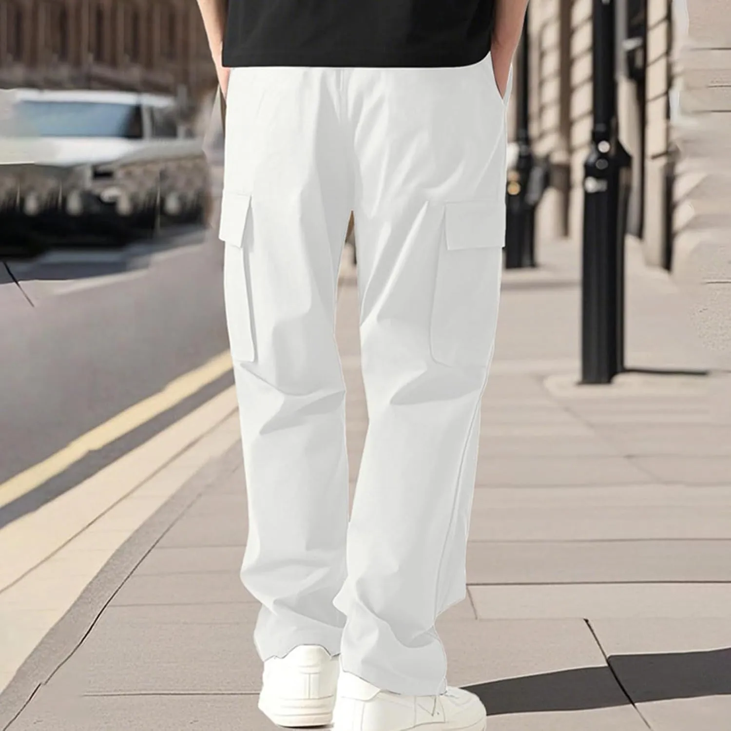 Joggers Men Drawstring Slim Fit Pants Resistant Trousers Hunting Moisture Wicking Sweatpants Carpenter