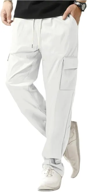 Joggers Men Drawstring Slim Fit Pants Resistant Trousers Hunting Moisture Wicking Sweatpants Carpenter