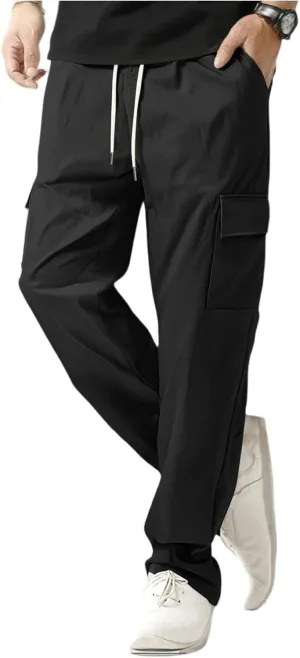 Joggers Men Drawstring Slim Fit Pants Resistant Trousers Hunting Moisture Wicking Sweatpants Carpenter