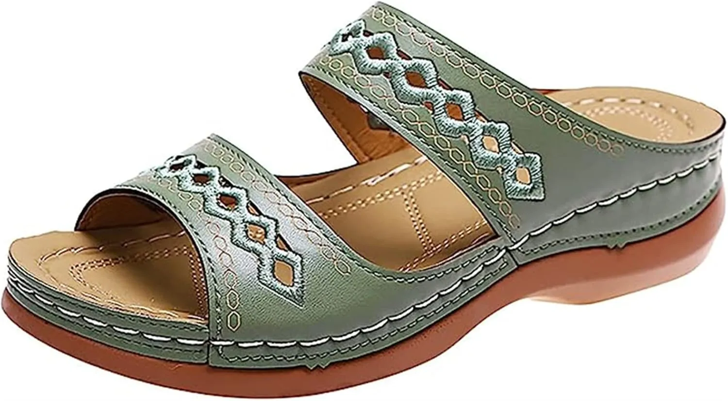 Ladmiple Sandals Women Fashion Dressy Comfort Orthotic Flip Flops with Arch Support Summer Casual Orthopedic Slippers